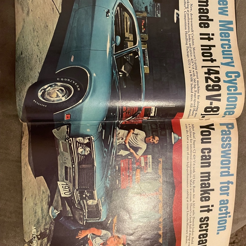 Vintage Popular Hot Rodding 1969 Magazine Fair Condition - Picture 4 of 9